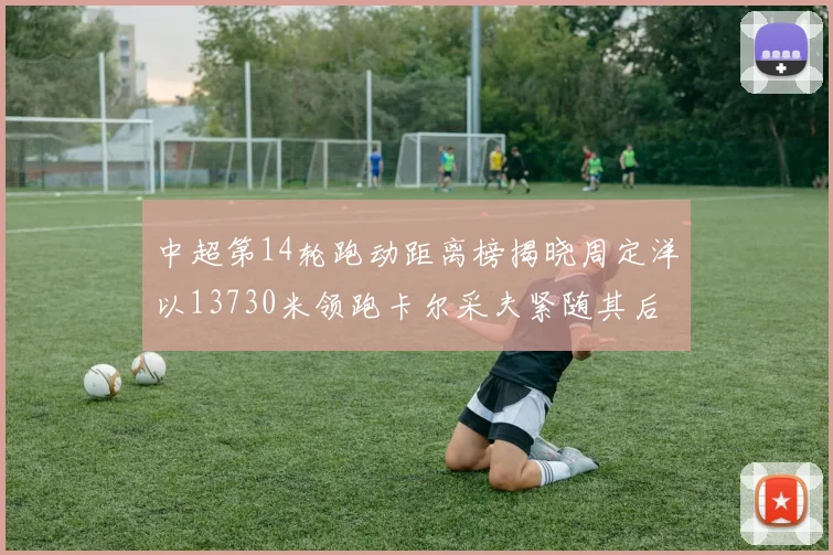中超第14轮跑动距离榜揭晓周定洋以13730米领跑卡尔采夫紧随其后